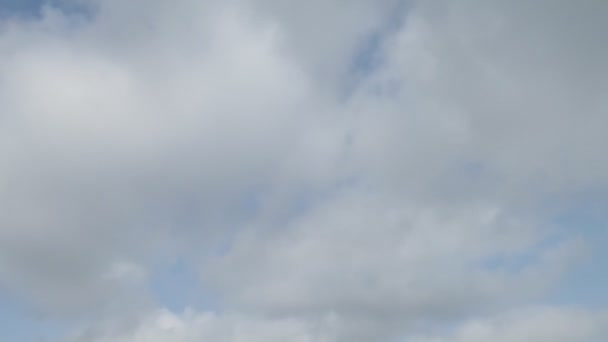 青空を背景に美しい白い雲 — ストック動画