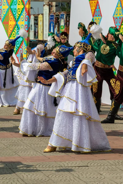 Petropavlovsk Kazakhstan August 2019 Petropavlovsk Walk National Costumes City Streets — Stock Photo, Image