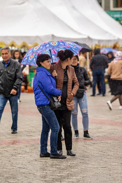 Петропавловська Казахстан Серпня 2019 Казахстан Відзначає День Конституції Люди Національних — стокове фото