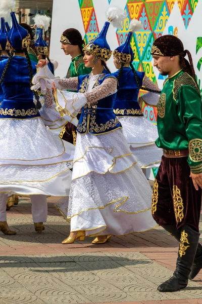 Petropavlovsk Kazakhstan August 2019 Petropavlovsk Walk National Costumes City Streets — Stock Photo, Image