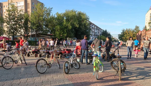 Petropavlovsk Kazahsztán Augusztus 2019 Gyermekpark Városban Gyermekes Szülők Parkban Nyaranta — Stock Fotó
