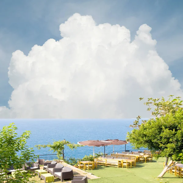 Café Playa Cielo Nubes — Foto de Stock
