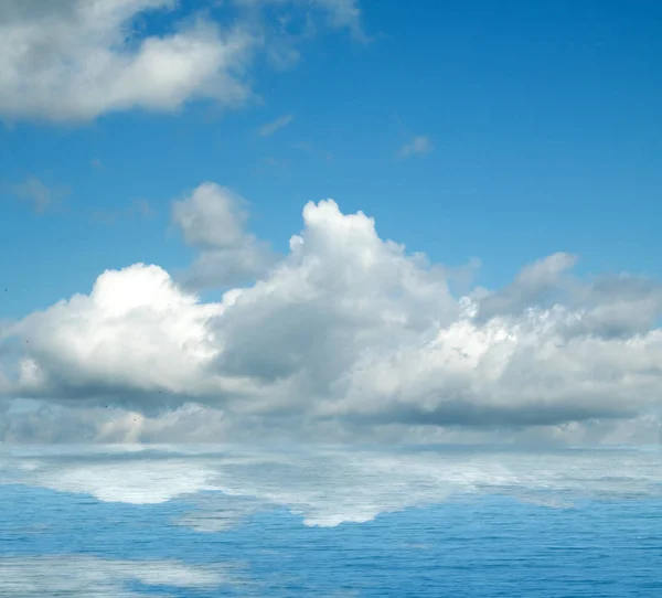 Sea Clouds Reflected Water Royalty Free Stock Images