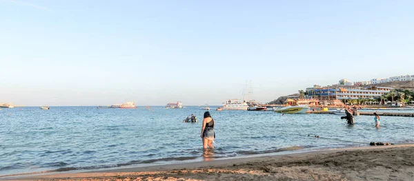 Sharm Sheikh Egipto Noviembre 2017 Naama Bay Sea Beach Sharm —  Fotos de Stock