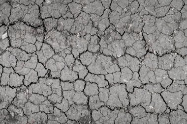 Arka plan kırık toprak, siyah toprak doku.