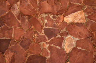 Taş dokusu. Kahverengi taş duvar arka plan.