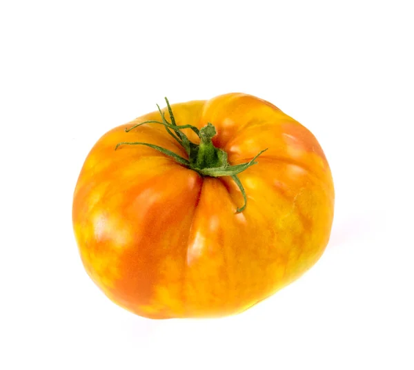 Tomaten Auf Gelb Rot Weißem Hintergrund — Stockfoto