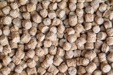 Hayvanlar için Pellet yem.