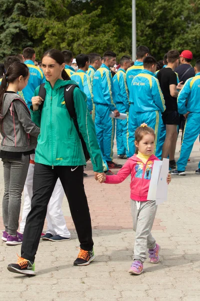 Pietropawłowsk Kazachstan Czerwca 2019 Dzień Symboli Państwowych Republiki Kazachstanu Wakacje — Zdjęcie stockowe