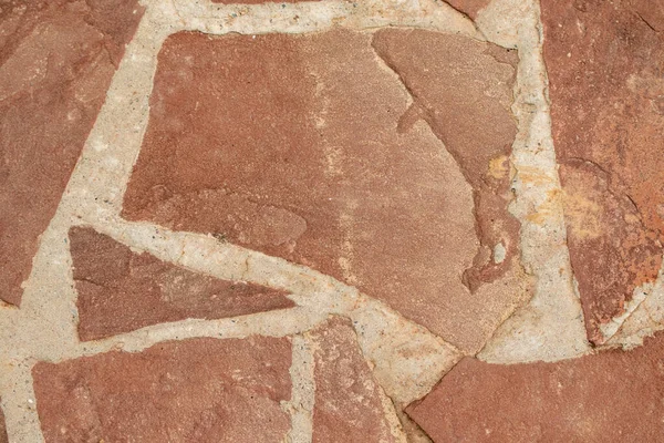 Pared Piedra Granito Rojo Como Fondo — Foto de Stock