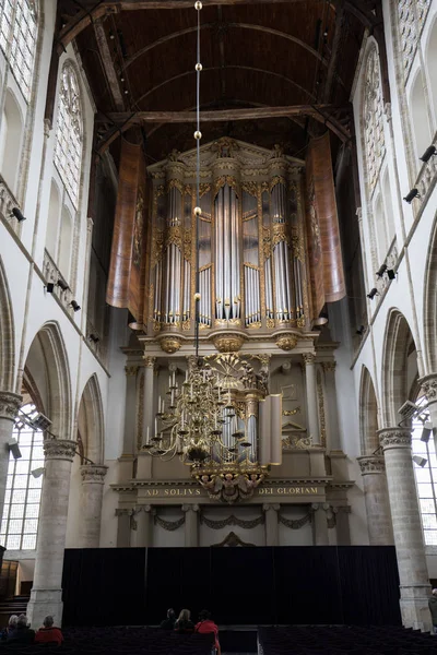 Alkmaar Países Bajos Abril 2017 Los Dos Órganos Dentro Iglesia —  Fotos de Stock