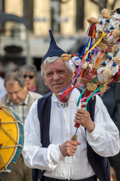 Funchal Portugalsko Dubna 2018 Lidových Hudebníků Tanečníků Avenida Arriaga Funchal — Stock fotografie