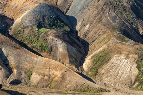 Montagnes Volcaniques Landmannalaugar Dans Réserve Naturelle Fjallabak Islande — Photo