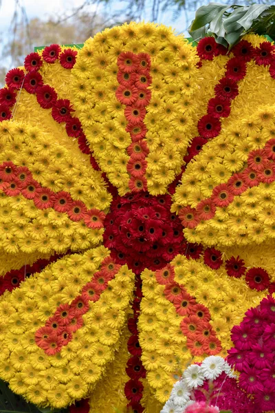 Decoración Flores Festival Flor Madeira Islas Madeira Portugal — Foto de Stock