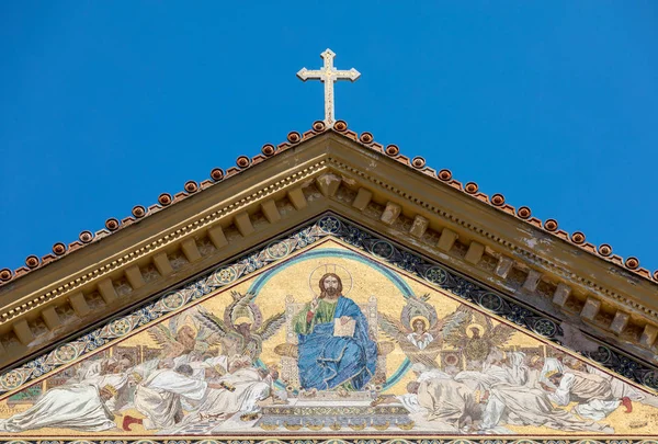 Die Fassade Der Kathedrale Des Andrew Amalfi Italien — Stockfoto