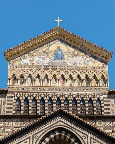 Fachada Catedral San Andrés Amalfi Italia — Foto de Stock