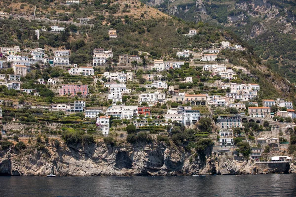 Ville Appartamenti Esclusivi Sulla Costa Rocciosa Amalfi Campania Italia — Foto Stock