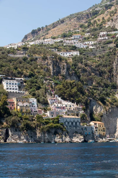 Exclusieve Villa Appartementen Aan Rotskust Van Amalfi Campanië Italië — Stockfoto