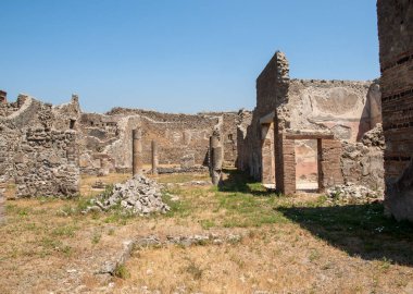 Pompei, İtalya'nın eski şehir. Roma şehri Vesuvius volkan tarafından tahrip.
