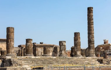 Pompei, İtalya'nın eski şehir. Roma şehri Vesuvius volkan tarafından tahrip.
