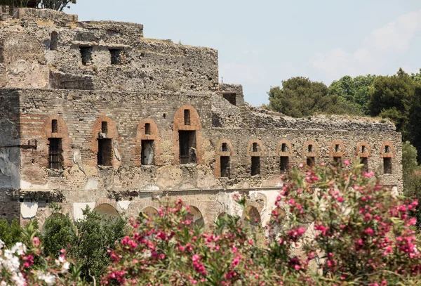 Antica Città Pompei Italia Città Romana Distrutta Dal Vulcano Vesuvio — Foto Stock