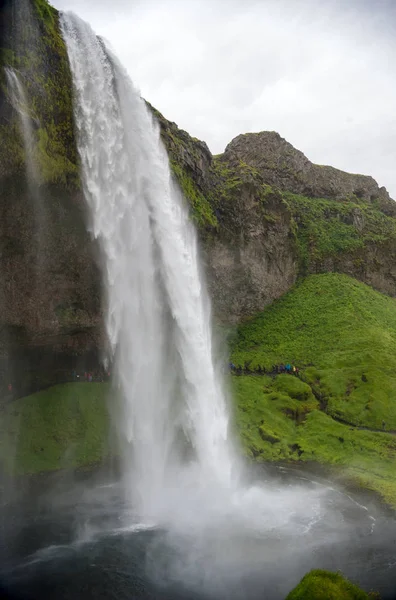 Водопад Сельяландсфосс Южном Побережье Исландии — стоковое фото