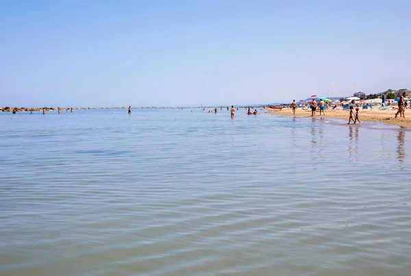 Розето Дельи Абруцци Италия Июня 2017 Года Пляж Розето Дельи — стоковое фото