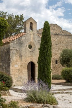 Küçük kilise les baux de Provence, provence, Fransa