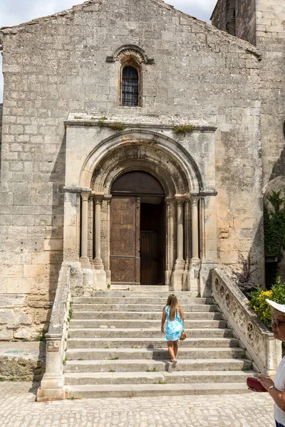 Eglise Saint Vincent Village Médiéval Des Baux Provence Bouches Rhône — Photo