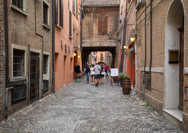 Ferrara Talya Haziran 2017 Delle Ferrara Volte Ortaçağ Çeyreğinde Emilia — Stok fotoğraf