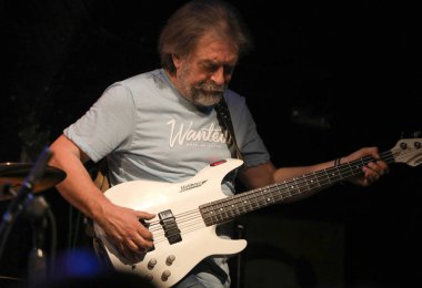 Cracow, Polonya - 25 Haziran 2018: Laboratorium canlı yaz Caz Festivali'nde Krakow'da gerçekleştirir, 500'den fazla caz müzisyenleri gerçekleştirir ve 150'den fazla konser ev sahipliği yapacak festival 23 sürümüdür