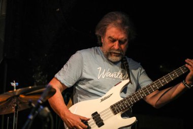 Cracow, Polonya - 25 Haziran 2018: Laboratorium canlı yaz Caz Festivali'nde Krakow'da gerçekleştirir, 500'den fazla caz müzisyenleri gerçekleştirir ve 150'den fazla konser ev sahipliği yapacak festival 23 sürümüdür