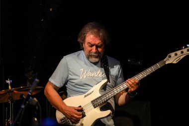 Cracow, Polonya - 25 Haziran 2018: Laboratorium canlı yaz Caz Festivali'nde Krakow'da gerçekleştirir, 500'den fazla caz müzisyenleri gerçekleştirir ve 150'den fazla konser ev sahipliği yapacak festival 23 sürümüdür