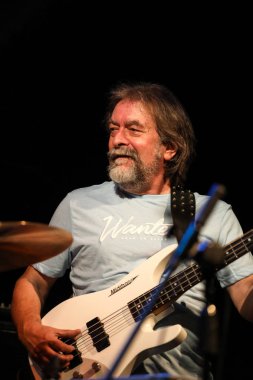 Cracow, Polonya - 25 Haziran 2018: Laboratorium canlı yaz Caz Festivali'nde Krakow'da gerçekleştirir, 500'den fazla caz müzisyenleri gerçekleştirir ve 150'den fazla konser ev sahipliği yapacak festival 23 sürümüdür