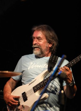 Cracow, Polonya - 25 Haziran 2018: Laboratorium canlı yaz Caz Festivali'nde Krakow'da gerçekleştirir, 500'den fazla caz müzisyenleri gerçekleştirir ve 150'den fazla konser ev sahipliği yapacak festival 23 sürümüdür