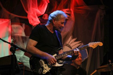 Cracow, Polonya - 25 Haziran 2018: Laboratorium canlı yaz Caz Festivali'nde Krakow'da gerçekleştirir, 500'den fazla caz müzisyenleri gerçekleştirir ve 150'den fazla konser ev sahipliği yapacak festival 23 sürümüdür