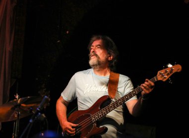 Cracow, Polonya - 25 Haziran 2018: Laboratorium canlı yaz Caz Festivali'nde Krakow'da gerçekleştirir, 500'den fazla caz müzisyenleri gerçekleştirir ve 150'den fazla konser ev sahipliği yapacak festival 23 sürümüdür