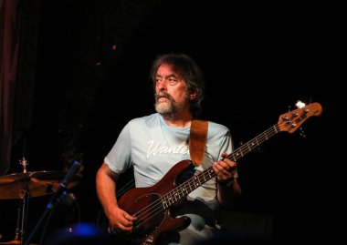 Cracow, Polonya - 25 Haziran 2018: Laboratorium canlı yaz Caz Festivali'nde Krakow'da gerçekleştirir, 500'den fazla caz müzisyenleri gerçekleştirir ve 150'den fazla konser ev sahipliği yapacak festival 23 sürümüdür