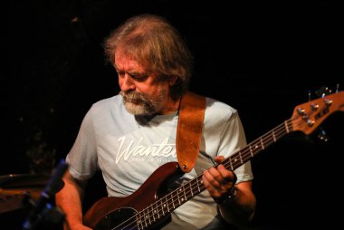 Cracow, Polonya - 25 Haziran 2018: Laboratorium canlı yaz Caz Festivali'nde Krakow'da gerçekleştirir, 500'den fazla caz müzisyenleri gerçekleştirir ve 150'den fazla konser ev sahipliği yapacak festival 23 sürümüdür