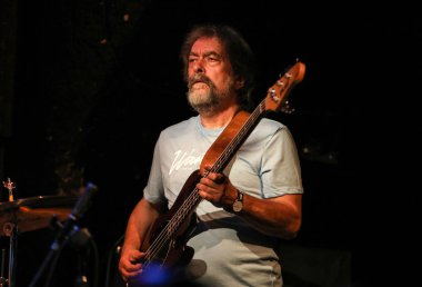 Cracow, Polonya - 25 Haziran 2018: Laboratorium canlı yaz Caz Festivali'nde Krakow'da gerçekleştirir, 500'den fazla caz müzisyenleri gerçekleştirir ve 150'den fazla konser ev sahipliği yapacak festival 23 sürümüdür