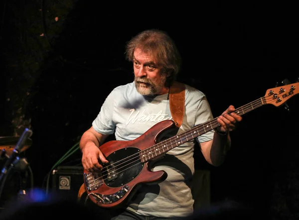 Cracow, Polonya - 25 Haziran 2018: Laboratorium canlı yaz Caz Festivali'nde Krakow'da gerçekleştirir, 500'den fazla caz müzisyenleri gerçekleştirir ve 150'den fazla konser ev sahipliği yapacak festival 23 sürümüdür