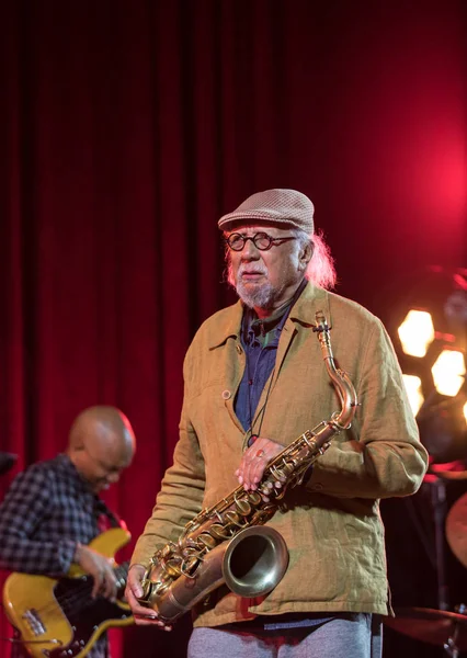 Krakau Polen Juni 2018 Charles Lloyd Stavels Bill Frisell Live — Stockfoto