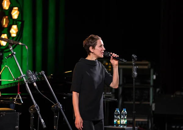 Kraków Polen April 2018 Prestaties Van Amerikaanse Jazzvocaliste Stacey Kent — Stockfoto