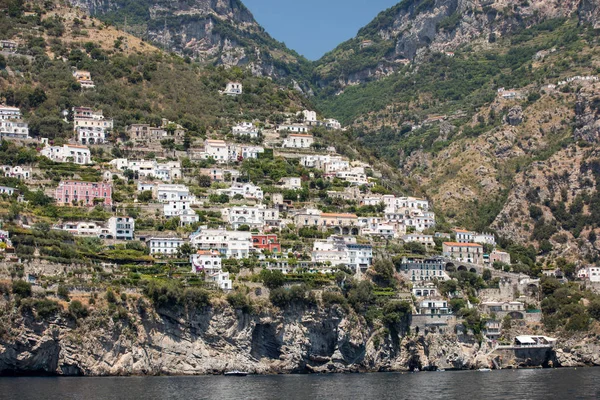 Exclusive Villas Apartments Rocky Coast Amalfi Campania Italy — Stock Photo, Image