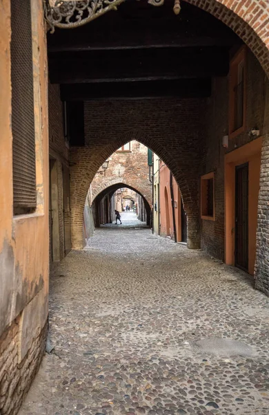 Ferrara Talya Haziran 2017 Delle Ferrara Volte Ortaçağ Çeyreğinde Emilia — Stok fotoğraf