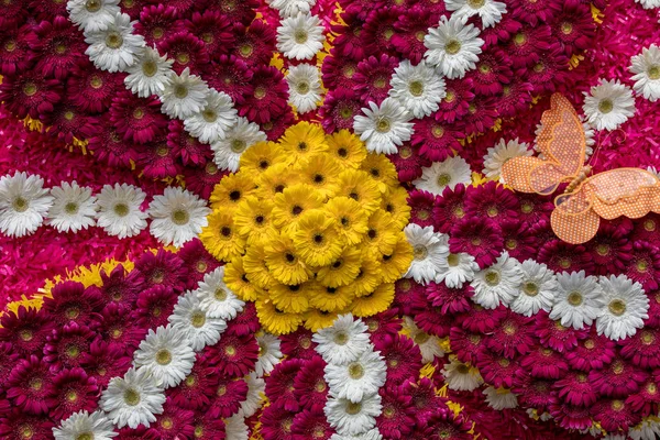 Bloemen Decoratie Het Madeira Bloemenfestival Eiland Madeira Portugal — Stockfoto