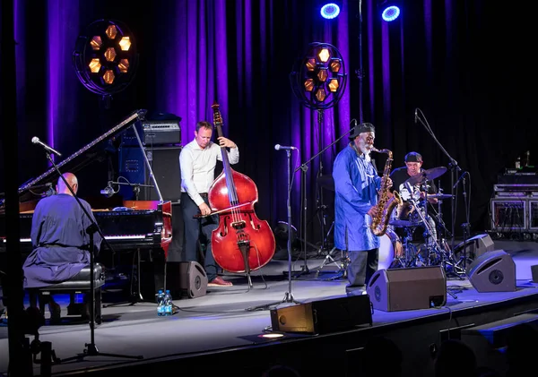 Cracovia Polonia Julio 2018 Icono Del Jazz Mundial Pharoah Sanders —  Fotos de Stock