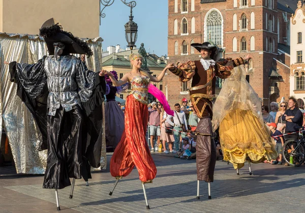 Cracóvia Polônia Julho 2018 Performance Dance Pageant Realizada Porthe Kiev — Fotografia de Stock