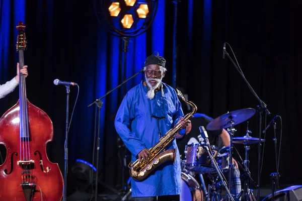 Cracovia Polonia Julio 2018 Icono Del Jazz Mundial Pharoah Sanders —  Fotos de Stock