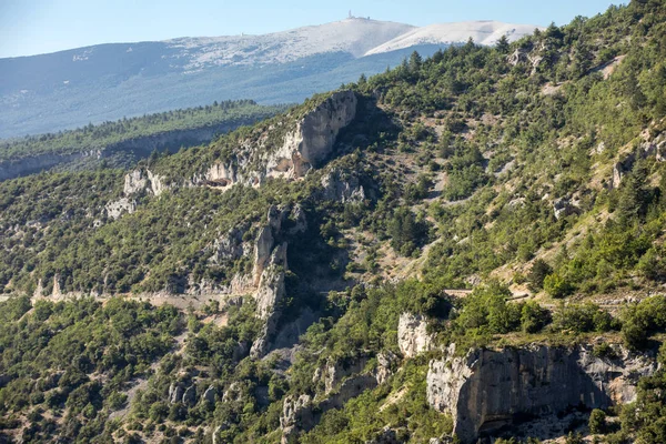 Vaucluse Provence Mont Ventoux Içinde Belgili Tanımlık Geçmiş Bölümünde Manzara — Stok fotoğraf